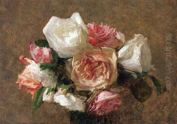 Vase of Roses Oil Painting by Victoria Dubourg Fantin-Latour