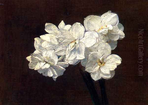 Bouquet de Narcisses (Bouquet of Narcissuses) Oil Painting by Victoria Dubourg Fantin-Latour