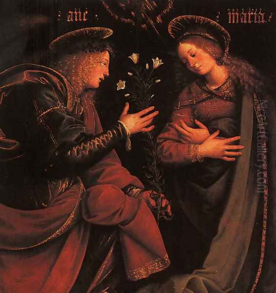 The Annunciation 1512-13 Oil Painting by Gaudenzio Ferrari