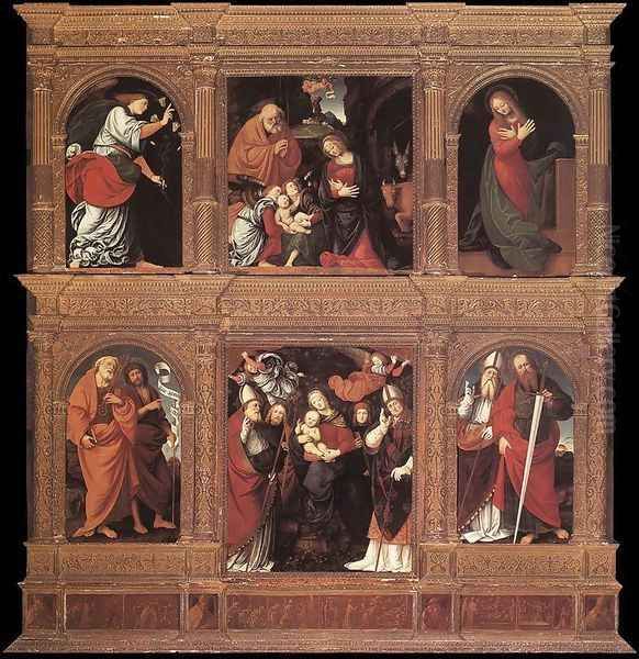 Polyptych 1514-21 Oil Painting by Gaudenzio Ferrari