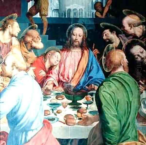 The Last Supper detail of Christ Oil Painting by Gaudenzio Ferrari