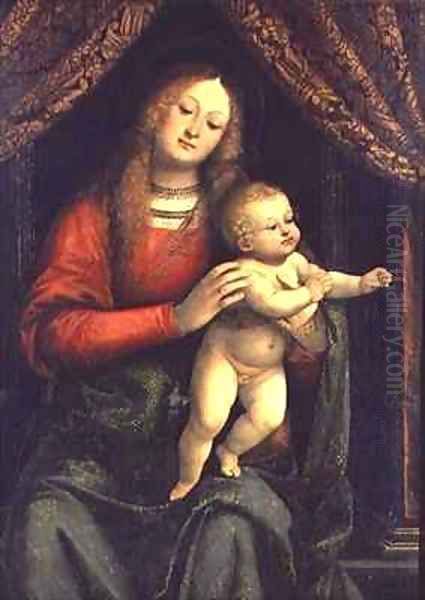 Madonna and Child Oil Painting by Gaudenzio Ferrari