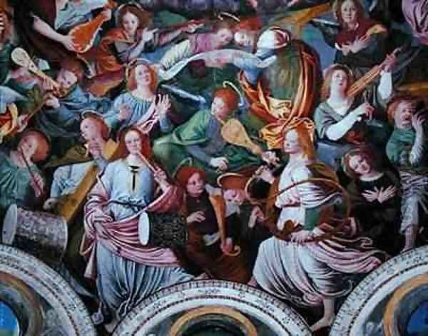 The Concert of Angels 11 Oil Painting by Gaudenzio Ferrari