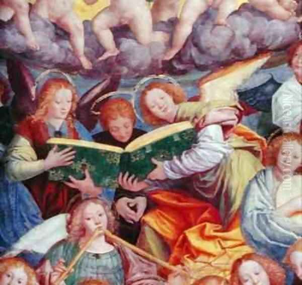 The Concert of Angels 14 Oil Painting by Gaudenzio Ferrari