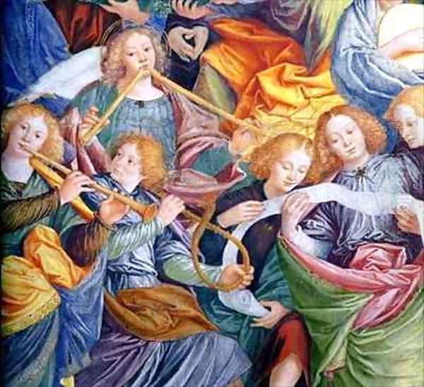 The Concert of Angels 16 Oil Painting by Gaudenzio Ferrari