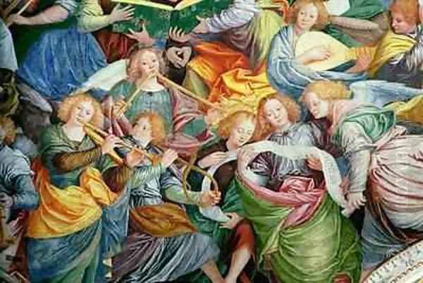 The Concert of Angels 19 Oil Painting by Gaudenzio Ferrari