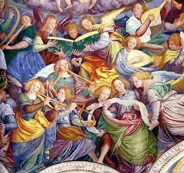 The Concert of Angels 4 Oil Painting by Gaudenzio Ferrari