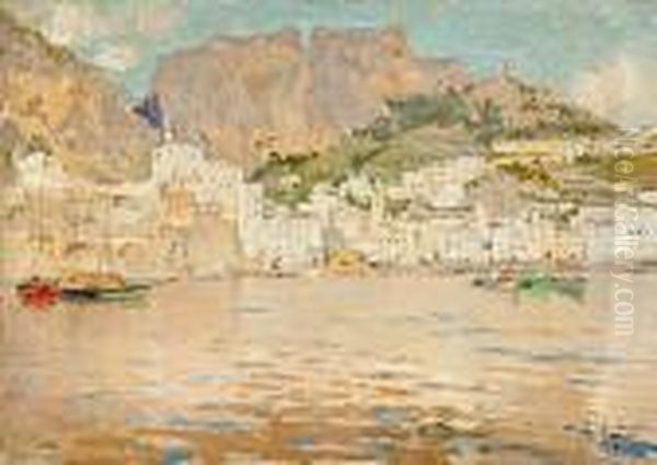 Amalfi. Impressione Oil Painting by Raffaele Tafuri