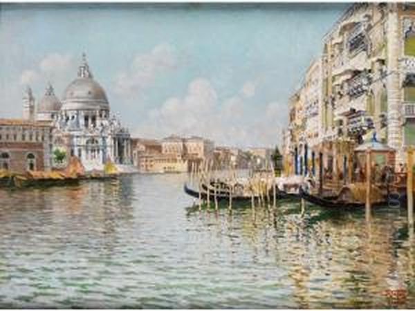 Venezianische Vedute Oil Painting by Raffaele Tafuri