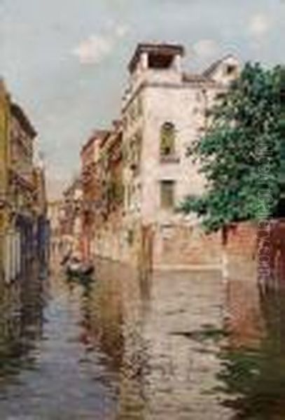 Canale Veneziano Oil Painting by Raffaele Tafuri