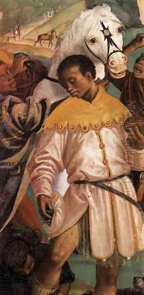 The Moor King (detail) Oil Painting by Gaudenzio Ferrari