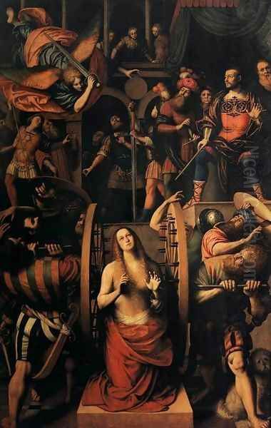 The Martyrdom of St Catherine of Alexandria Oil Painting by Gaudenzio Ferrari