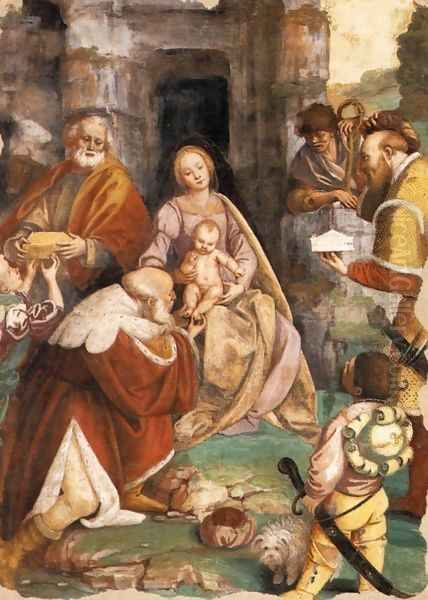 The Adoration of the Magi Oil Painting by Gaudenzio Ferrari