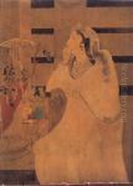 Asoka's Queen And The Bodhi Tree by Abanindranath Tagore