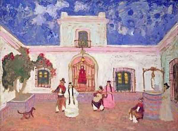 Creole Dance Oil Painting by Pedro Figari