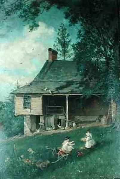 Thomas Coles First Studio Oil Painting by John M. Falconer