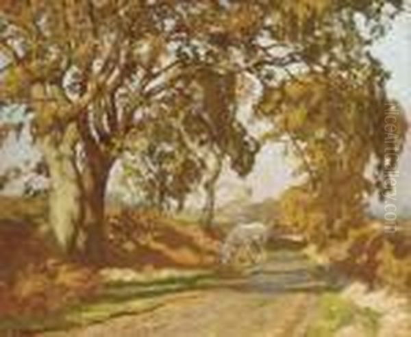 November Morning Oil Painting by Algernon Talmage