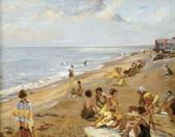 A Day At The Seaside by Algernon Talmage