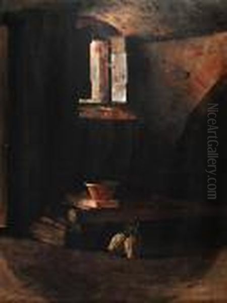 Interno Di Cantina Oil Painting by Arnaldo Tamburini