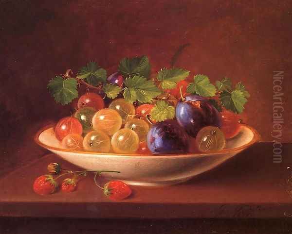 Still Life with Fruit Oil Painting by George Forster