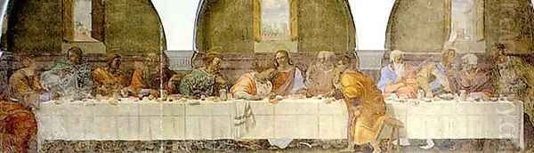 The Last Supper 1514 Oil Painting by Francesco Franciabigio