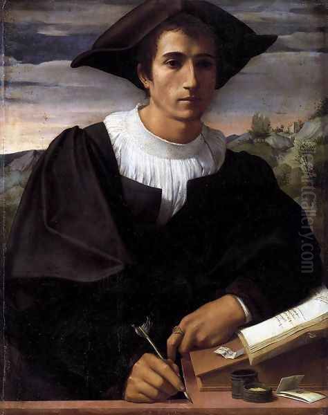 Portrait of a Man 1522 Oil Painting by Francesco Franciabigio