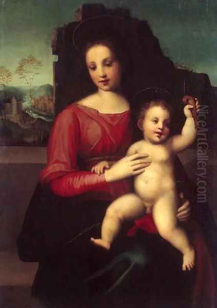 Madonna with Child Oil Painting by Francesco Franciabigio