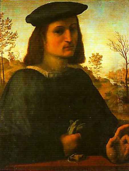 Portrait of a Young Man Oil Painting by Francesco Franciabigio