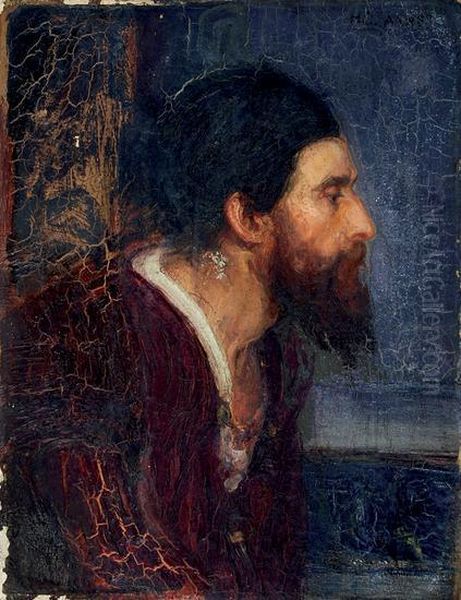 Portrait Of A Bearded Man Oil Painting by Henry Ossawa Tanner