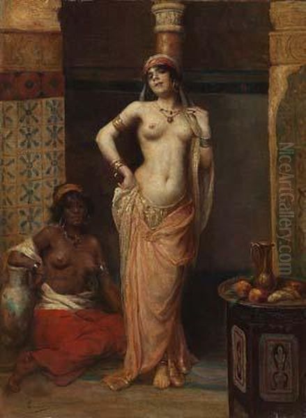 La Regina Dell'harem Oil Painting by Henri Adriene Tanoux