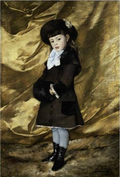 Portrait Of Mademoiselle Marie Dubois Oil Painting by Leon Louis Antoine Tanzi