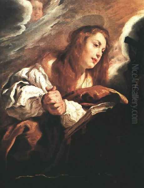 Saint Mary Magdalene Penitent 1615 Oil Painting by Domenico Fetti