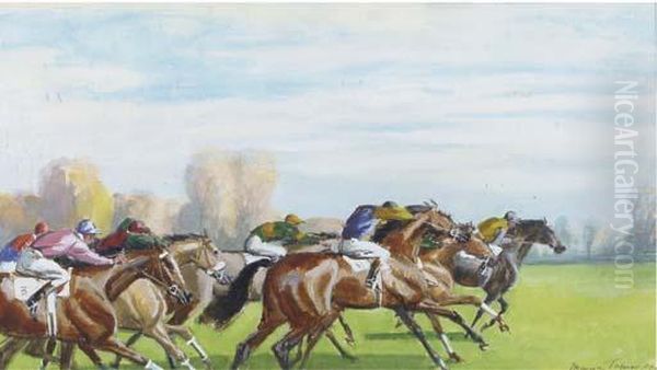 Auteuil.-partis! Oil Painting by Maurice Taquoy