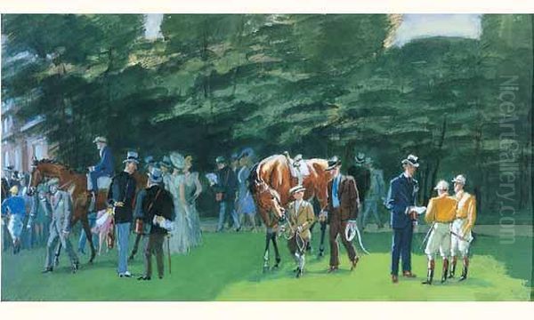 Paddock Oil Painting by Maurice Taquoy