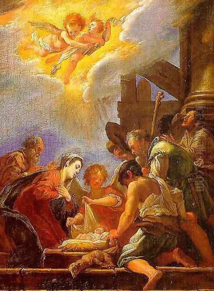 Adoration of the Shepherds Oil Painting by Domenico Fetti