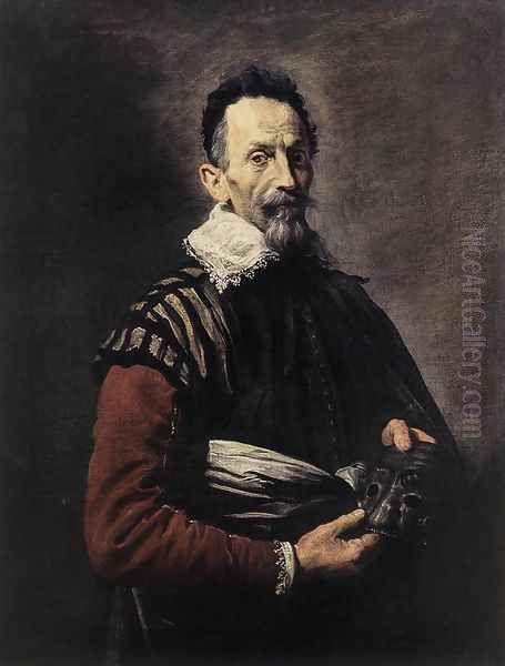 Portrait of an Actor 1623 Oil Painting by Domenico Fetti