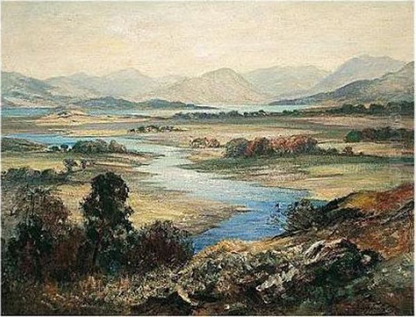 Queen's View Oil Painting by J.A. Henderson Tarbet