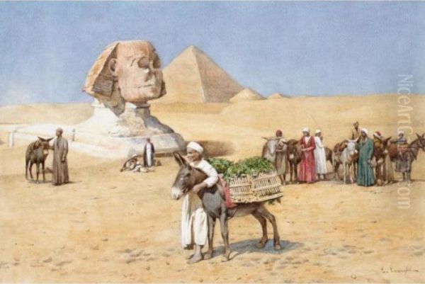 The Sphinx At Giza, Egypt Oil Painting by Enrico Tarenghi