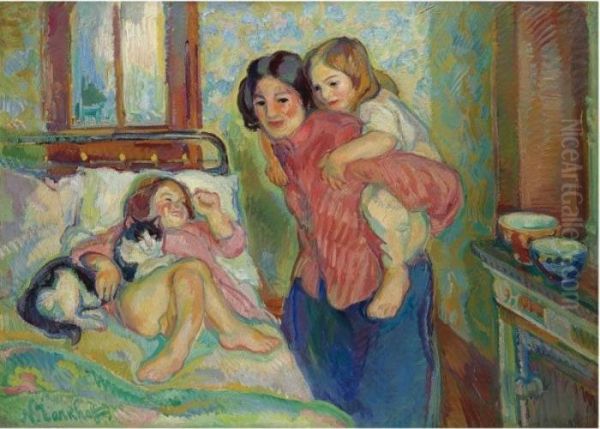 La Chambre De Maman, Matin Oil Painting by Nikolai Aleksandrovich Tarkhov