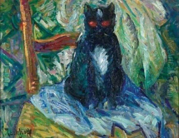 Tarkhof Le Chat Oil Painting by Nikolai Aleksandrovich Tarkhov