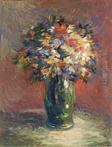 Still Life Of Flowers Oil Painting by Nikolai Aleksandrovich Tarkhov