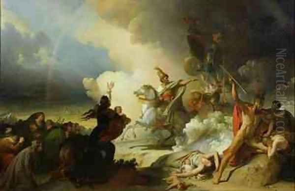 Saladin I 1138-93 in Jerusalem Oil Painting by Alexandre Evariste Fragonard