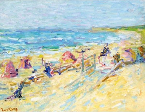 The Beach Oil Painting by Nikolai Aleksandrovich Tarkhov