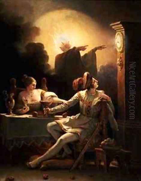 The Fatal Hour Fantastic Subject II Oil Painting by Alexandre Evariste Fragonard