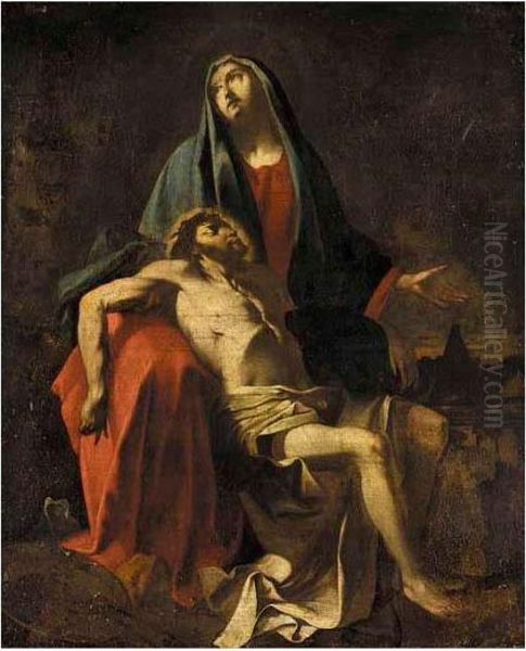 The Pieta Oil Painting by Jean Tassel