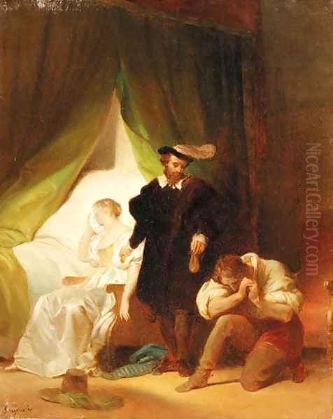 Untitled 2 Oil Painting by Alexandre Evariste Fragonard