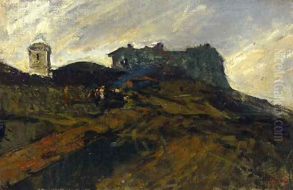 A House on the Spanish Countryside Oil Painting by Mariano Fortuny y Marsal