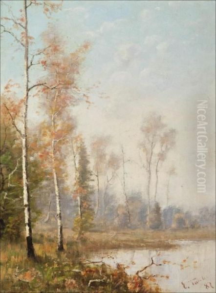 Syksyinen Paiva Oil Painting by Eugen Taube