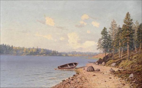 Rantamaisema. Oil Painting by Eugen Taube