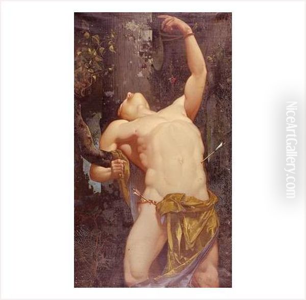 Saint Sebastien Oil Painting by Henri Taurel